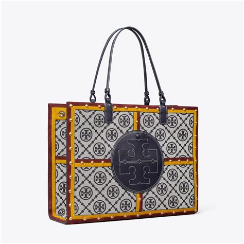 tory burch ella quadrant tote.